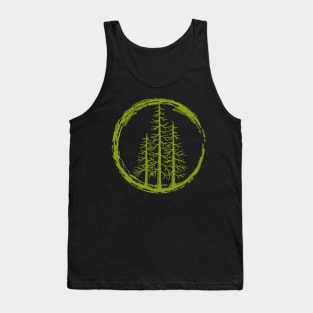 Pacific Northwest Evergreen Trees watercolor design. Tank Top